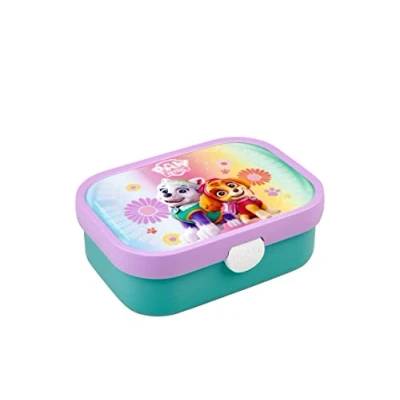 Image of Mepal Lunch Box Campus Bento For Children With Compartment &amp; Fork Clip Closure BPA Free Dishwasher Safe 750 ml Paw Patrol Girls