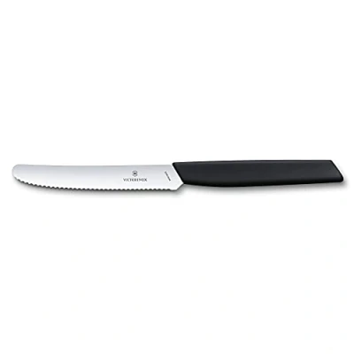 Image of Victorinox Swiss Modern 11cm Tomato &amp; Table Knife Black (6900311W)