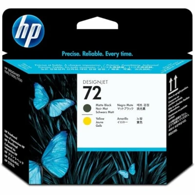 Image of HP 72 Matte Black and Yellow DesignJet Printhead (C9384A)