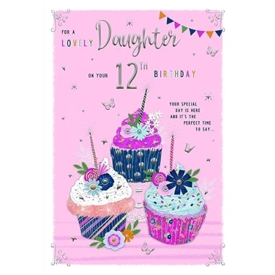 Image of For A Special Daughter on Your 12th birthday card 7332 CG