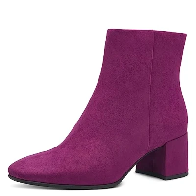 Image of Marco Tozzi Classic ankle boots, Women&#039;s, Size: 7, Grape Textile