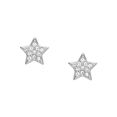 Image of Fossil Earrings for Women , 8.3mm x 7.6mm 2.5mm Silver Stainless Steel Earrings, JOF00292040