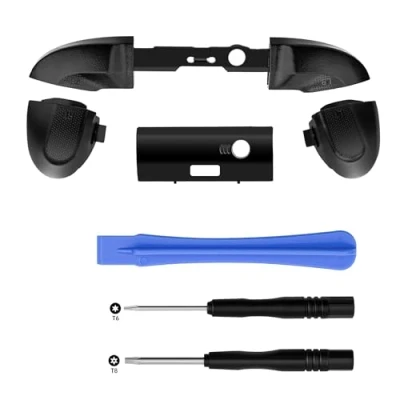 Image of Mcbazel Replacement Bumper LB RB LT RT Buttons with T6 T8 Screwdriver for Xbox Series X/Xbox S Controller(Black)