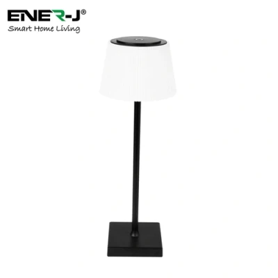 Image of Ener J 4W Wireless LED Table Lamp (Black Housing) CCT &amp; Dimming, IP44