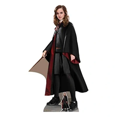 Image of SC1466 Star Cutouts Hermione Granger Lifesize Cardboard Cutout Ideal for Harry Potter Fans 169cm Great parties, decorations and gifts