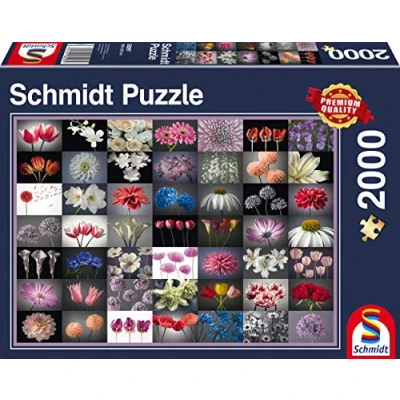 Image of Schmidt Flower Collage Premium Quality Jigsaw Puzzle (2000 piece)