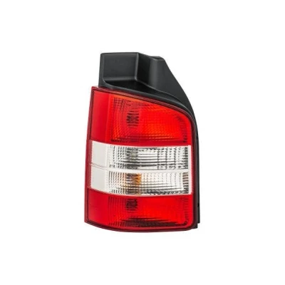 Image of 7H0945095L Rear light HELLA 2SK 008 579 211 Left P21/4W, P21W, PY21W 12V Crystal clear, red with bulbs bulb holder VOLKSWAGEN: Transporter 5