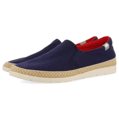 Image of GIOSEPPO Men&#039;s Yacolt Espadrille Wedge Sandal, Navy, 11 UK