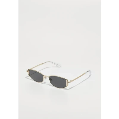 Image of Swarovski Woman SK7035D 401387 Sunglasses Metal Gold Grey Round Normal