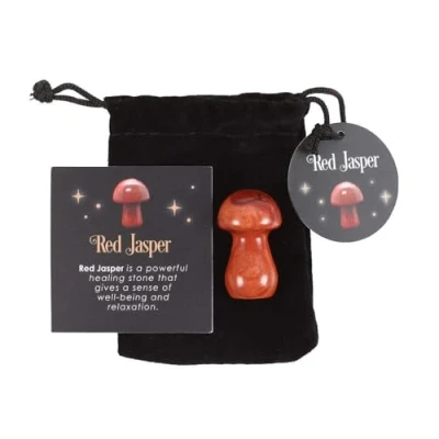 Image of Magical Red Jasper Crystal Mushroom