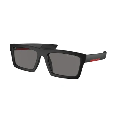 Image of Prada Linea Rossa Unisex Sunglasses, Size: 58, Matte black