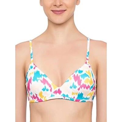 Image of Sloggi Shore Women&#039;s Shorefancyguppyp Bikini Top, Multi colour, 4XL UK