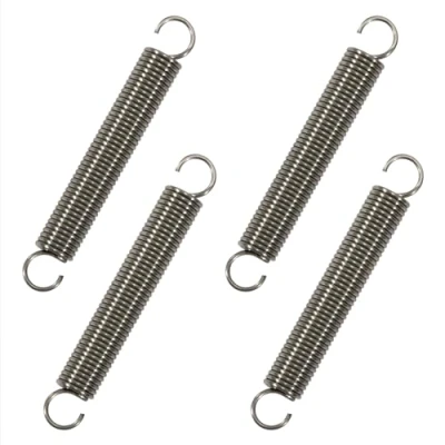 Image of GUNGY Extension Spring 70mm Tension With Dual Hook in 304 Stainless Steel OD 10mm Wire Diameter 1.2mm Max Load 3.2KG 1.2x10x70mm 4 Pieces