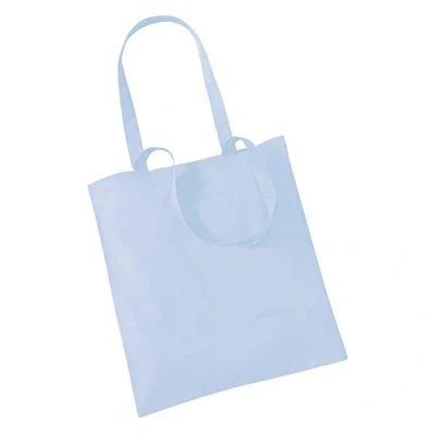 Image of Westford Mill W101 Bag for Life Long Handles Pastel Blue