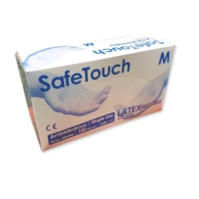 Image of SafeTouch 3 x Powder Free Latex Gloves, Large (Pack of 100)