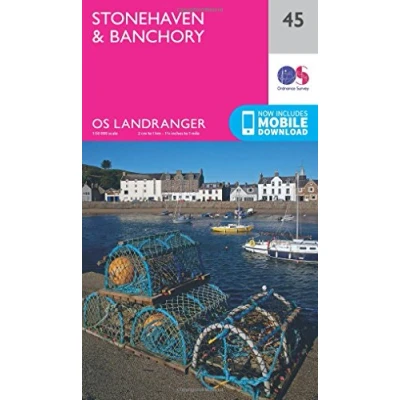 Image of Landranger 45 Stonehaven &amp; Banchory Map With Digital Version