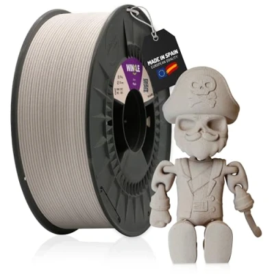 Image of WINKLE Wood PLA Filament (Wood) Maple 3D Printer 1.75mm 300g Real Fiber Feel Spool