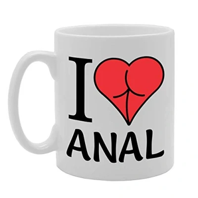 Image of Coralgraph Inc MG4678 I Love Anal Novelty Gift Printed Tea Coffee Ceramic Mug