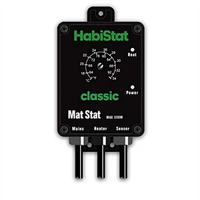 Image of Habistat Classic On/Off Mat Stat Thermostat Black 300w Accurate Dial Easy to Use Ideal For Controlling Heat Mats