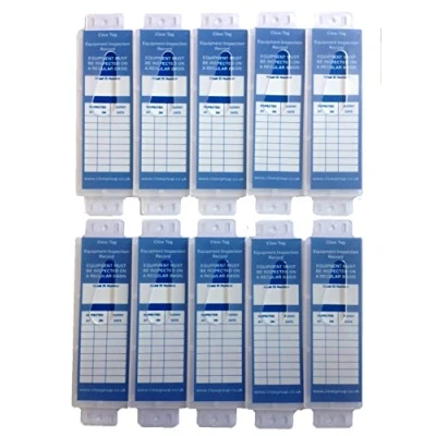 Image of LADDER Equipment Inspection TAGS KIT of 10 x INSERTS &amp; HOLDERS