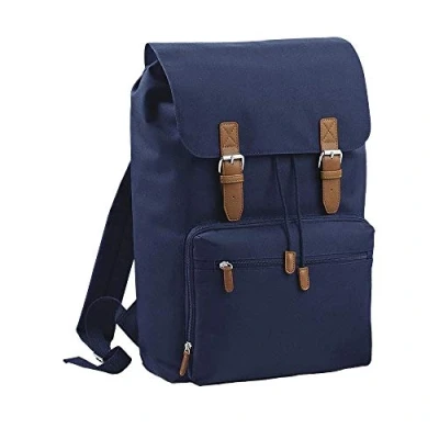 Image of BagBase BG613FNAV Vintage Laptop Backpack French Navy Bg613 Navy, M