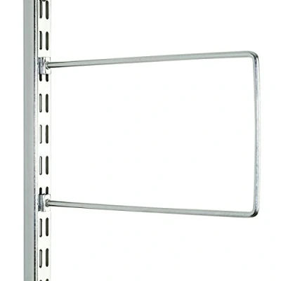 Image of Polished Chrome Flexi Book Ends 250mm x 150mm Per Pair Watson Twin Slot