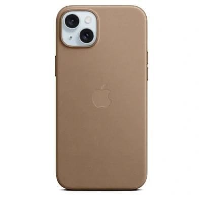 Image of Apple MagSafe Textiel Back Cover Brown iPhone 15 Plus