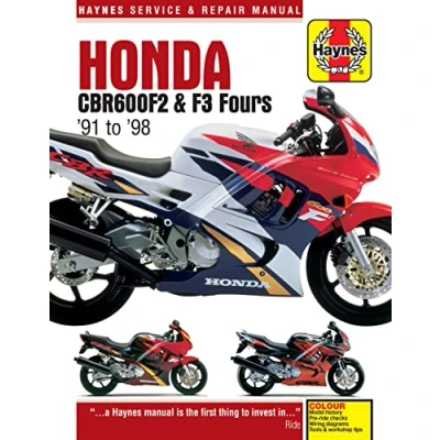Image of Honda CBR600F2 &amp; F3 Fours (91 98) Haynes Repair Manual (Paperback)