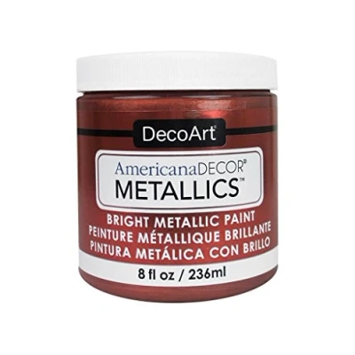 Image of DecoArt Americana Décor Metallic Jar of Paint, Acrylic, Copper, 7 x 8 cm