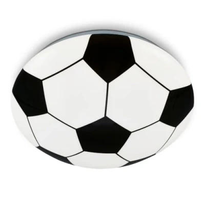 Image of BRILONER Football LED Ceiling Light, Neutral White Light Colour, 12 watts, 1300 lumens, lamp, Night Kids, Gifts, Kids 27.5x6.5 cm, Bedroom Accessories