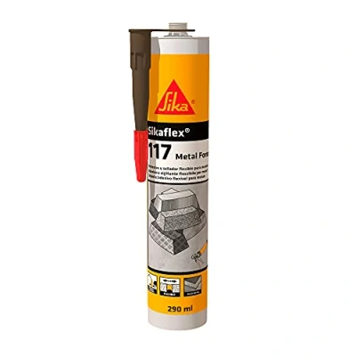 Image of Sika 664243 flex 117 Metallforce Sticker, Dark Brown, Adesivo 290 Marrone