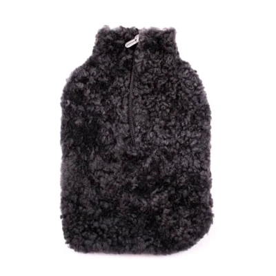 Image of Shepherd of Sweden Kerri Sheep Skin Hot Water Bottle Cover Carbon