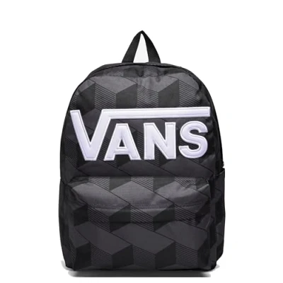 Image of Vans Backpack, OLD SKOOL VN000H4ZKOU1 Geometric Design in Black, Black/White, M