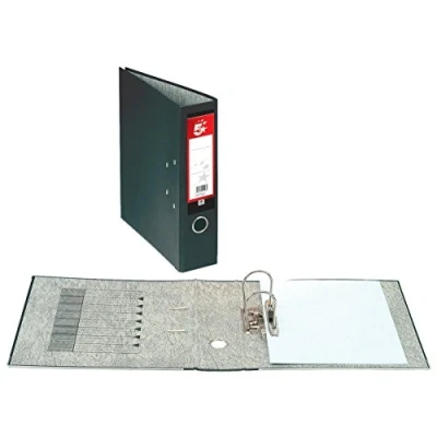 Image of 5 Star Office Lever Arch File 70mm Foolscap Black [Pack 10]