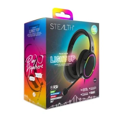 Image of STEALTH PANTHER LED Premium Gaming Headset Compatible with XBOX, PS4/PS5, Switch, PC