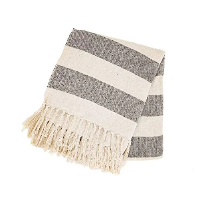 Image of Sass &amp; Belle Scandi Boho Stripe Blanket Throw