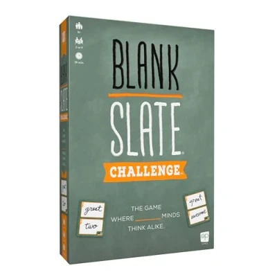 Image of BLANK SLATE: Challenge Board Game, The Game Where Great Minds Still Think Alike, New Cooperative and Team Play Modes, Family Friendly Word Association Party 2 or 4 Players, Ages 8+, 30 Min