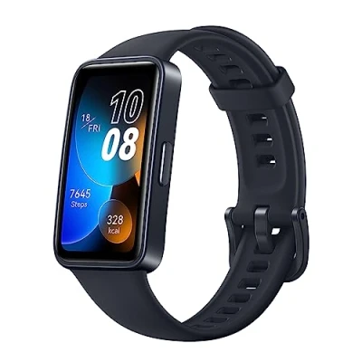 Image of HUAWEI Band 8 Fitness Watch Ultra Thin Smart design with Up to 2 Weeks Battery Life Activity Trackers Compatible Android &amp; iOS Full Health Management Sleep Tracking Midnight Black