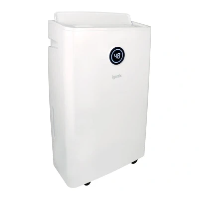 Image of Igenix IGDH020W Dehumidifier Removes 20 Litres Moisture a Day, for Damp, Mould, in Home, Kitchen, Bedroom, Caravan, Office, Garage or Bathroom, White