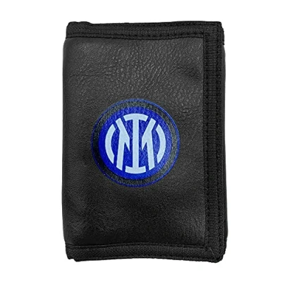 Image of Inter Official Black PU Velcro Wallet