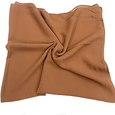 Image of KAV Women Plain Elegant Chiffon Head Scarf Hijab Silk Changer and Color Turban Light Large Maxi Hair Wrap Cover for Girls Shawl Piece (Bronze)