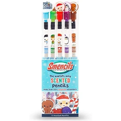 Image of Scentco Holiday Smencils HB #2 Scented Pencils, Pack of 5
