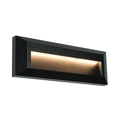 Image of Saxby Severus 2W Black Landscape Indirect Outdoor IP65 Warm White LED Guide Wall Light