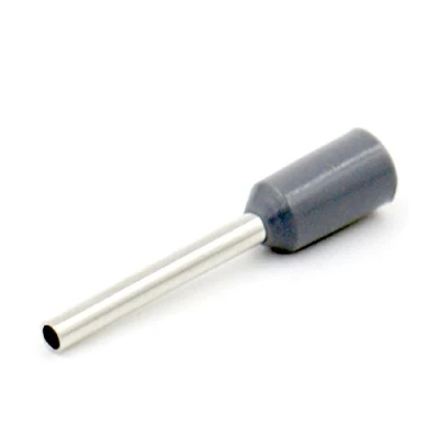 Image of Heschen Cord End Terminal E7512 AWG 20/0.75 mm², Wire Copper Crimp Connector, Vinyl Insulated, Grey, Pack of 1000