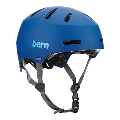 Image of BERN Macon 2.0 Unisex Adult Bicycle Helmet, Blue Wave, M