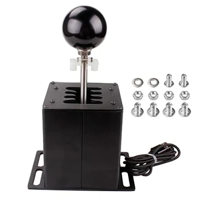 Image of muge Racing USB Simulator Shifter, Compatible with Logitech G29 G27 G25 G920 Thrustmaster T300RS/GT Steering Wheel Sequential H Gear Shifter ATS ETS Dust WRC Sim Games 7+R