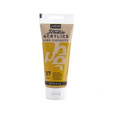Image of Pébéo Studio Acrylics Fine Acrylic Paint Yellow Ochre, 100 ml
