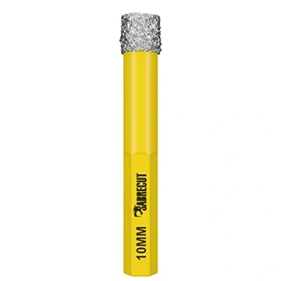 Image of 1 x SabreCut SCRDDB10 10mm Quick Change Long Life Self Cooling Sharpening Diamond Drill Bit For Cement Porcelain Granite Marble Compatible with Bosch Dewalt Makita Milwaukee and Many Others
