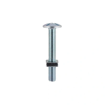 Image of 2x TIMCO Roofing Bolts with Square Nuts Zinc 08180RB Pack of 50