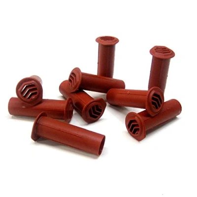 Image of 10 x Terracotta Drill Weep Vents Round Vent Cavity, Retaining, Rendered Walls